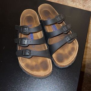 Birkenstock, 36, Black leather